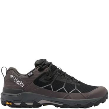 COLUMBIA MENS WATERPROOF HIKING BOOTS - BLACK TITANIUM
